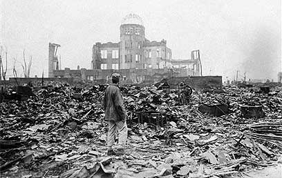 הירושימה לאחר פצצת האטום. "תסכן את האנושות כולה" (צילום: איי פי) (צילום: איי פי)
