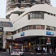 דיזנגוף סנטר. גרפיטי על הגג        