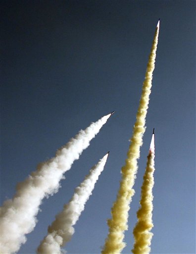 ניסוי טילים איראני. יהיו כמה ימים קשים (צילום: איי פי) (צילום: איי פי)