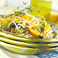 מיוחד, בריא, מזין וגם יפה. ספגטי עם ירקות בניחוח לימון ושום