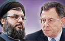 Lebanese PM Siniora, Hizbullah chief Nasrallah (Photo: AP, AFP)