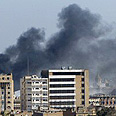 עשן מיתמר מעל זירת הפיגוע