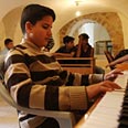 Taking music lesson 