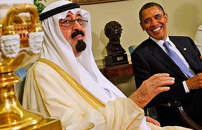 US President Barack Obama with Saudi King Abdullah (Photo: AP)