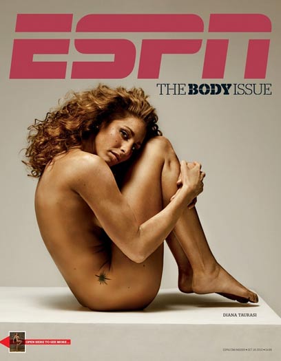 ככה היא נראית בלי בגדים. טוראסי על שער מגזין ESPN ()