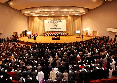 בפרלמנט העיראקי בשנה שעברה. ישראל על הכוונת (צילום: רויטרס) (צילום: רויטרס)