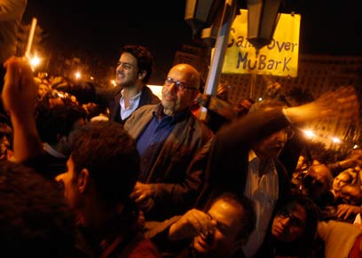 ElBaradei in Tahrir. Archive. (Photo: AP)