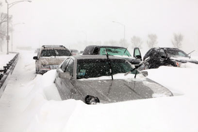 סופת שלג קודמת בארצות הברית (צילום: AP) (צילום: AP)