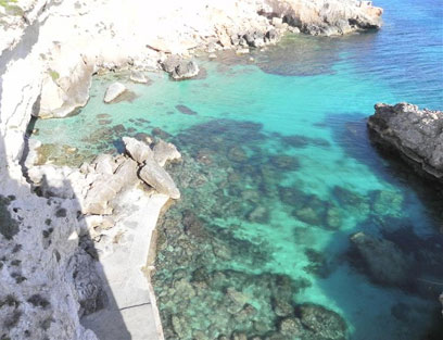 אי קטן בים התיכון. ה"בלו גרוטו" במלטה (צילום: זיו ריינשטיין) (צילום: זיו ריינשטיין)