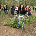 Day of service to become tradition. Student at Carmel forest 