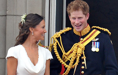 עכשיו תורם? עם הנסיך הארי, בחתונה של אחותה (צילום:  MCT) (צילום:  MCT)