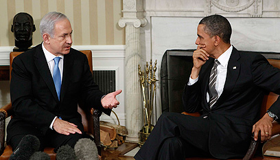 Netanyahu and Obama meeting at the White House (Photo: Reuters) (Photo: Reuters)