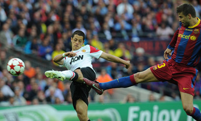 בגמר הצ'מפיונס 2011 היתה ידה של נציגת ספרד על העליונה (צילום: AFP) (צילום: AFP)