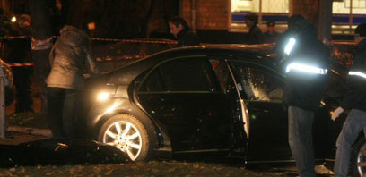 זירת הרצח של קלמנוביץ' (צילום: AFP) (צילום: AFP)