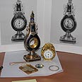 Some of the clocks that were found 