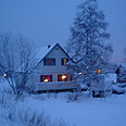 הבית ביוביק בחורף המושלג
