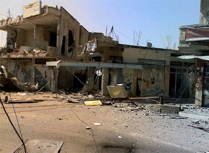 ההריסות באל-קוסייר, השבוע (צילום: AFP) (צילום: AFP)