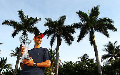 אוהב את פלורידה. נובאק ג'וקוביץ' במיאמי (צילום: AFP) (צילום: AFP)