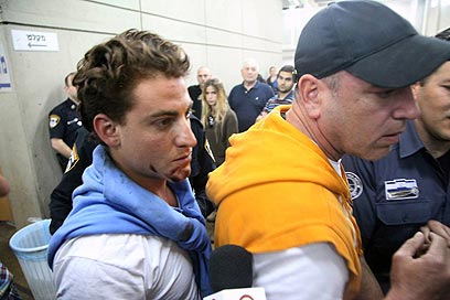 ברק הירשזון בהארכת המעצר (צילום: מוטי קמחי) (צילום: מוטי קמחי)
