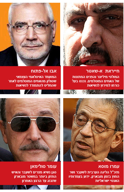 קרב בין ארבעה ראשים על נשיאות מצרים (צילום: רויטרס ,EPA) (צילום: רויטרס ,EPA)