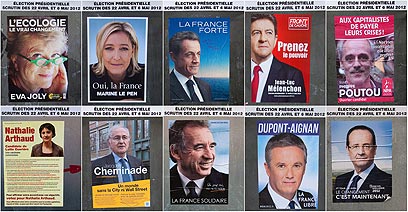 מערכת בחירות יותר מסובכת מבעבר. המועמדים לנשיאות צרפת (צילום: EPA) (צילום: EPA)