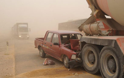 התאונה הקטלנית בנגב: האם היה כשל מערכתי? (צילום: הרצל יוסף) (צילום: הרצל יוסף)