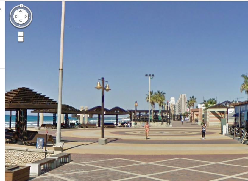 חוף דדו בחיפה. מצלמים רק במקומות ציבוריים (צילום: google maps) (צילום: google maps)