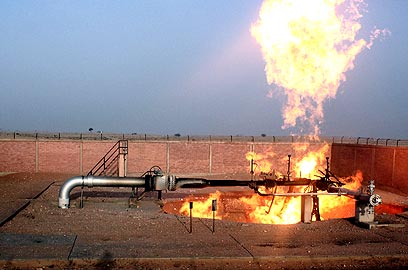פיצוץ צינור הגז ממצרים לישראל בסיני (צילום: EPA) (צילום: EPA)