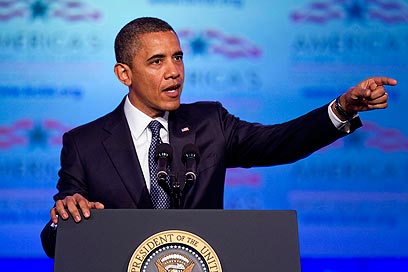 נשיא ארה"ב אובמה. זכה לתודה מאב לבן הומוסקסואל (צילום: AP) (צילום: AP)