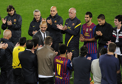 רוצה להיפרד מברצלונה עם תואר מספר 14. גווארדיולה (צילום: AFP) (צילום: AFP)