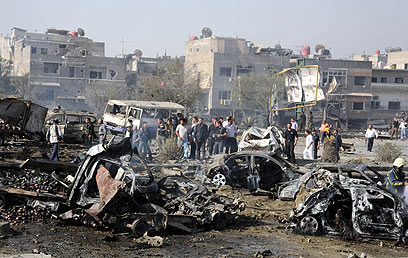 Scene of Damascus attack (Photo: AFP) (Photo: AFP)