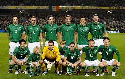 שחקני נבחרת אירלנד. רק היורו השני שלהם (צילום: גטי אימג'ס) (צילום: גטי אימג'ס)