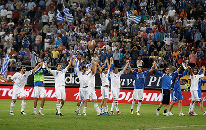 נבחרת יוון. הפסד אחד ב-18 משחקים (צילום: רויטרס) (צילום: רויטרס)