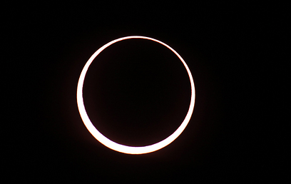 השמש כמו טבעת  (צילום: AFP) (צילום: AFP)