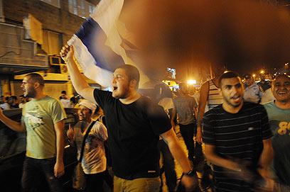 ההפגנה בדרום תל אביב, בשבוע שעבר (צילום: ירון ברנר) (צילום: ירון ברנר)
