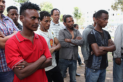 Asylum seekers from Africa residing in Tel Aviv (Photo: Ofer Amram)