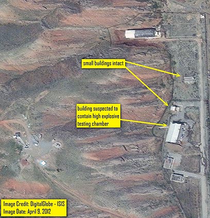 הבסיס כפי שצולם ב-9 באפריל (צילום: DigitalGlobe-ISIS) (צילום: DigitalGlobe-ISIS)