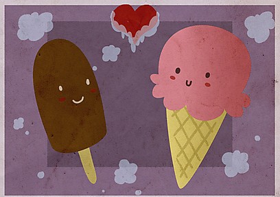 צבעים של גלידה (איור: לי להב ) (איור: לי להב )