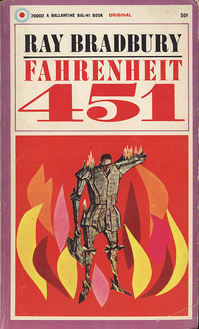"פרנהייט 451". במקום שבו שורפים ספרים (עטיפת הספר) (עטיפת הספר)