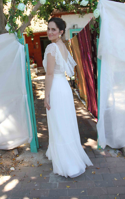 טלי שרון והשמלה של המעצבת הילה גאון (צילום: ענת מוסברג) (צילום: ענת מוסברג)