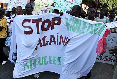 "להיות פליט זו לא בחירה". הפגנת מבקשי המקלט (צילום: עופר עמרם) (צילום: עופר עמרם)