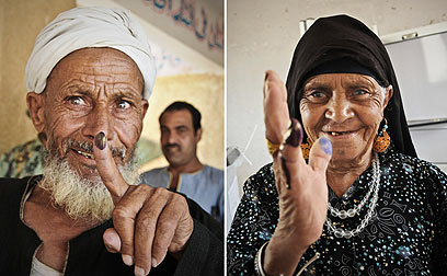 "מדינה דתית תהרוג את התיירות המצרית". מצביעים מצרים (צילום: AP) (צילום: AP)