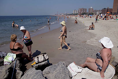 חוף הים בניו יורק (צילום: AP) (צילום: AP)