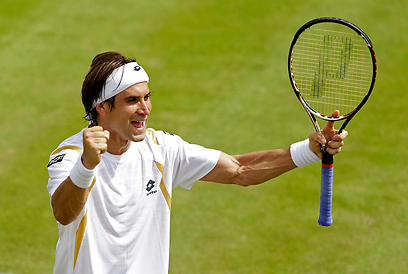 "אני מרוצה מהטניס שהצגתי". דוד פרר (צילום: AFP ) (צילום: AFP )