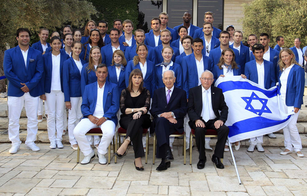 חברי המשלחת הישראלית לאולימפיאדת לונדון 2012 (צילום: חיים צח) (צילום: חיים צח)