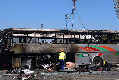 5 ישראלים ונהג אוטובוס בולגרי נהרגו בפיגוע בקיץ שעבר. בורגס (צילום: AP) (צילום: AP)