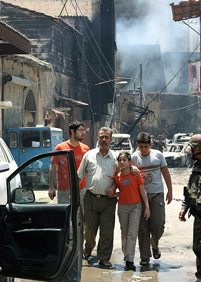 הרס בשכונה בדמשק (צילום: AFP) (צילום: AFP)