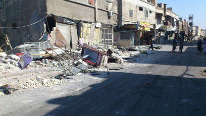 הרס בשכונה בדמשק (צילום: רויטרס) (צילום: רויטרס)