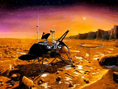 Mars Polar Lander - הדמייה (צילום: נאסא) (צילום: נאסא)
