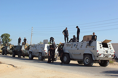 כוחות הביטחון המצריים. מחפשים 120 מבוקשים (צילום: AFP) (צילום: AFP)